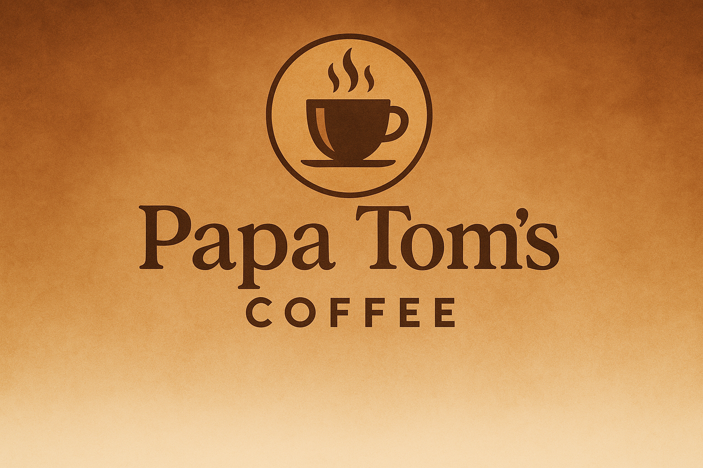 Papa Tom's Coffee Homepage Banner